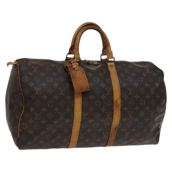 LOUIS VUITTON Monogram Keepall 50 Boston Bag M41426 LV Auth 113425 - Picture 1 of 16